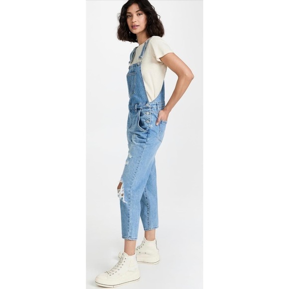 NWT BlankNYC Girls' Loosen Up Denim Overalls Size 14 - Picture 6 of 6